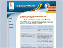 Tablet Screenshot of hillcountrypayroll.com